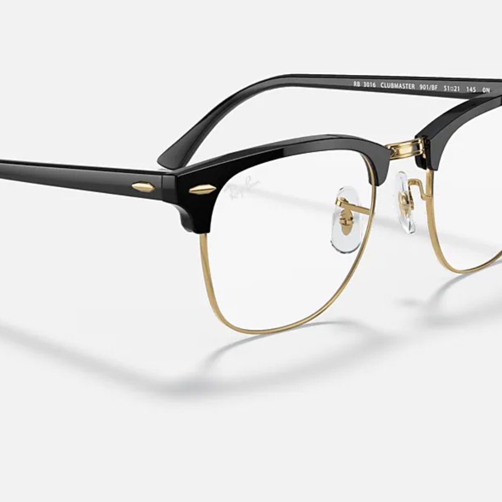 Ray Ban RB3016 Eyeglasses 3016 Eye Glasses Unisex CLUBMASTER 901/BF BLK NEW 51mm - Picture 3 of 6